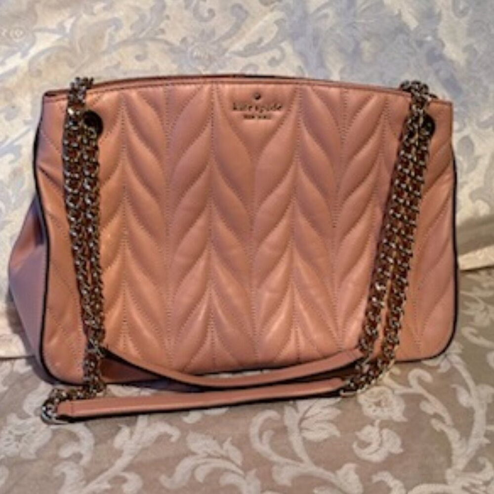 Kate Spade Quilted Shoulder Bag - Blush Pink